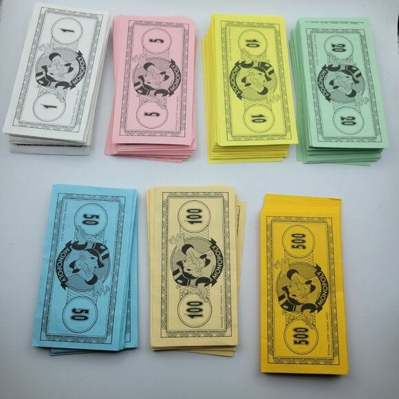 Disney Monopoly Money Replacement Set Scrooge Mcduck Board Game - Picture 1 of 8